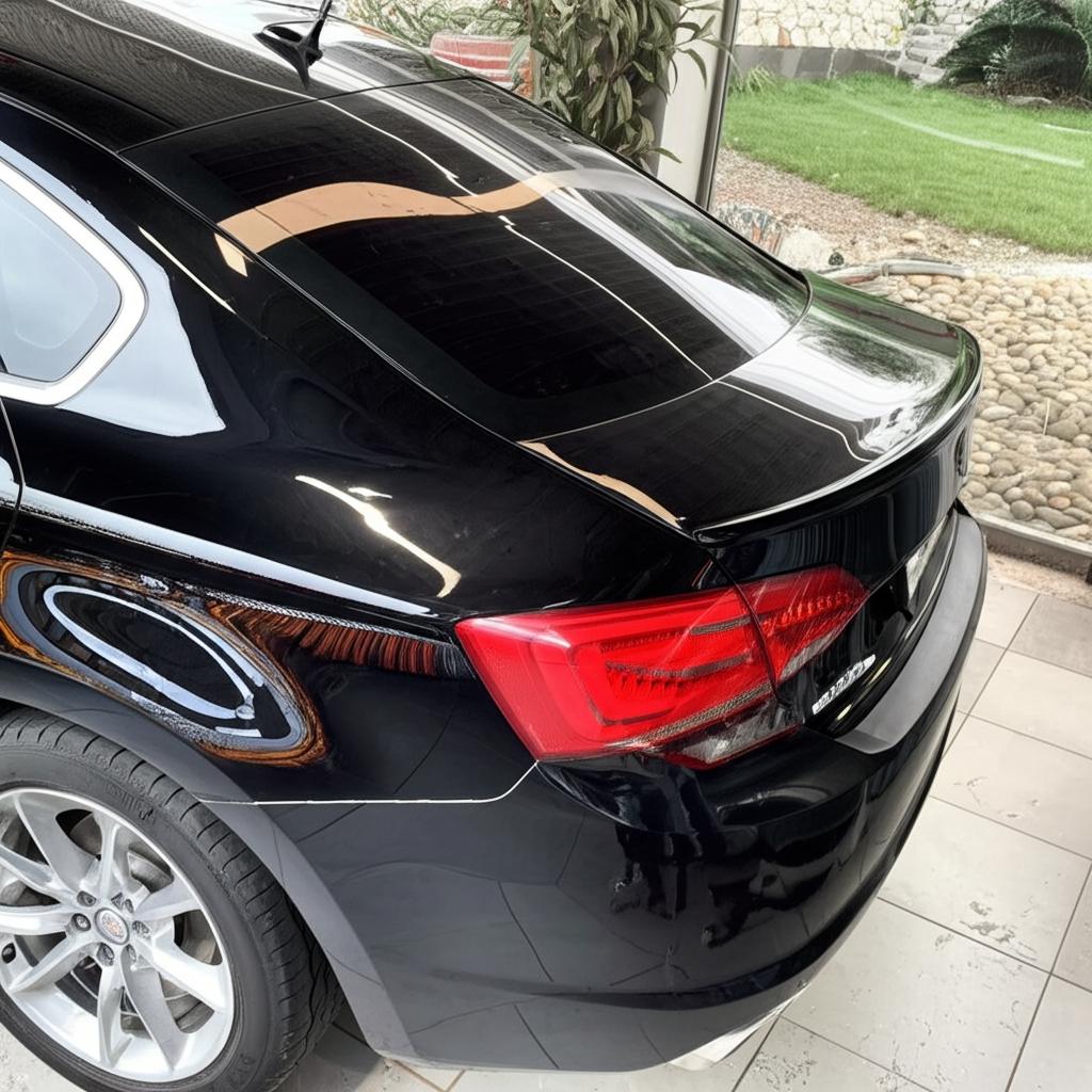 Car with TPU film applied
